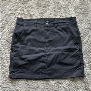 Prana dark gray casual miniskirt/skort